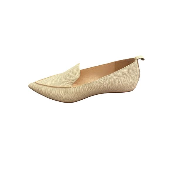 Jeffrey Campbell Viona Lizard Embossed Loafers Pointed Toe Sculpted Boho Heel 6 - Picture 6 of 10